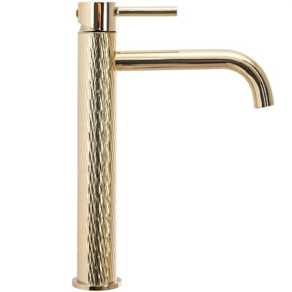 REA-B8821 - LUNGO ART 28 cm Basin Mixer, Gold
