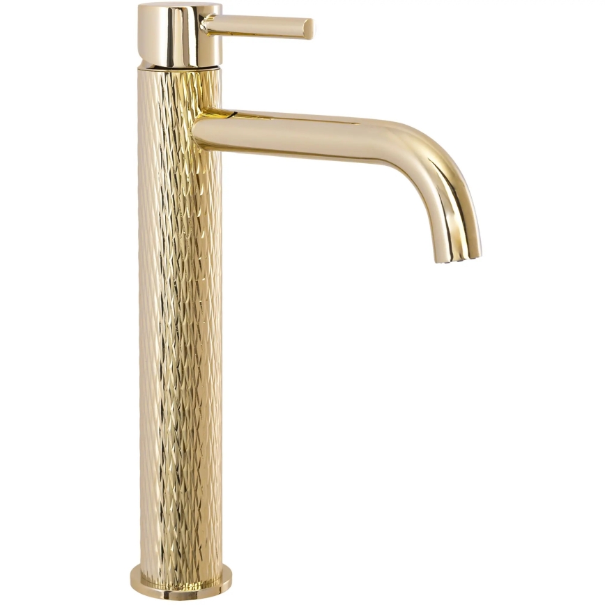 REA-B8821 - LUNGO ART 28 cm Basin Mixer, Gold