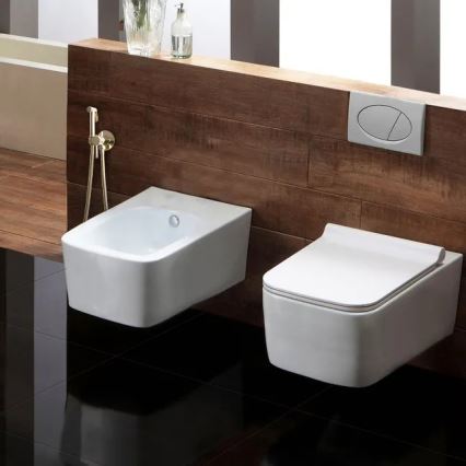 REA-B8979 - LUNGO Bidet Mixer with Hand Shower for Concealed Installation, Gold