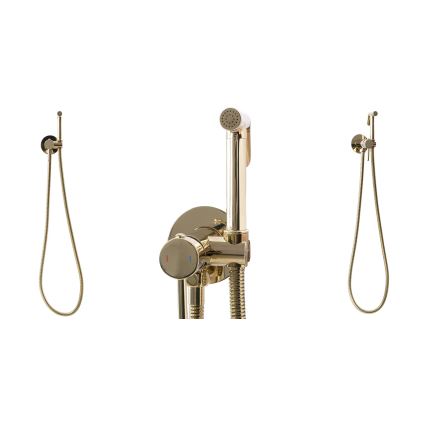 REA-B8979 - LUNGO Bidet Mixer with Hand Shower for Concealed Installation, Gold