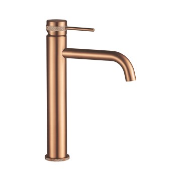 REA-B8988 - LUNGO 28 cm Brushed Copper Basin Mixer