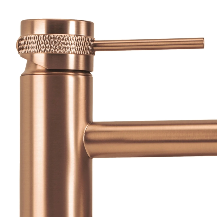 REA-B8988 - LUNGO 28 cm Brushed Copper Basin Mixer