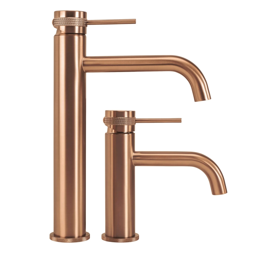 REA-B8988 - LUNGO 28 cm Brushed Copper Basin Mixer