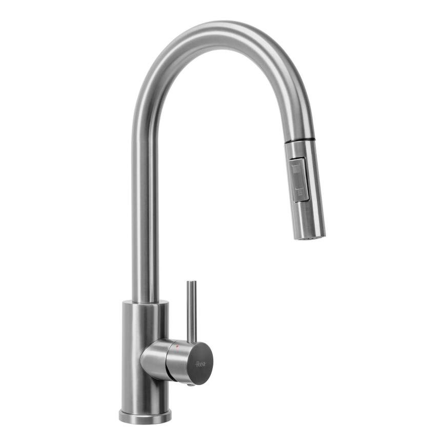 REA-B9146 - FRESH 39.5 cm kitchen faucet with pull-out sprayer, nickel
