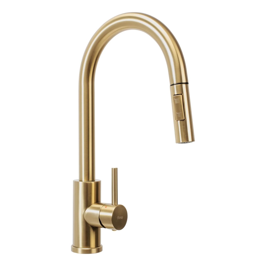 REA-B9148 - FRESH 39.5 cm Pull-out Kitchen Faucet, Brushed Gold