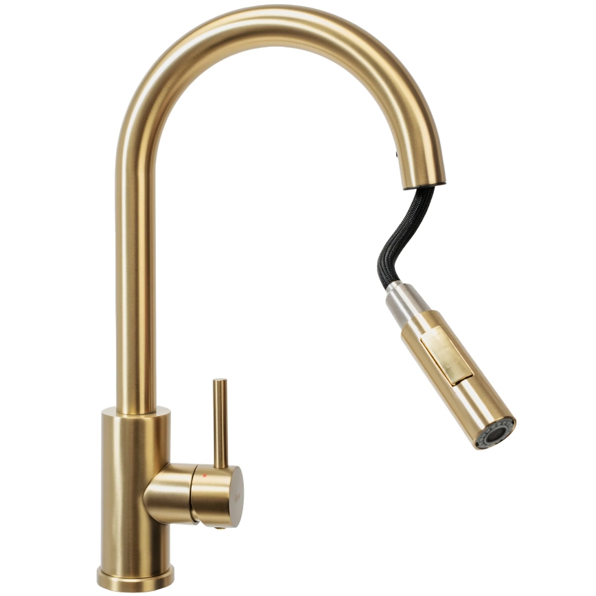 REA-B9148 - FRESH 39.5 cm Pull-out Kitchen Faucet, Brushed Gold