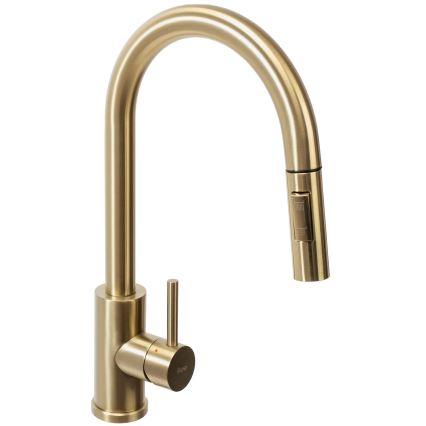 REA-B9148 - FRESH 39.5 cm Pull-out Kitchen Faucet, Brushed Gold