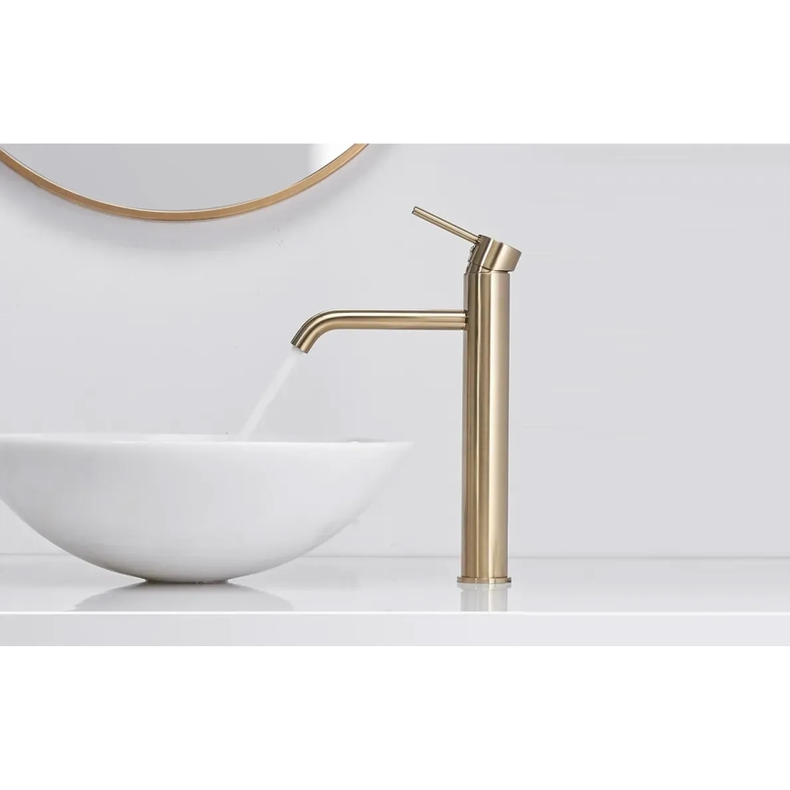 REA-B9409 - LUNGO 28 cm Gold Washbasin Faucet