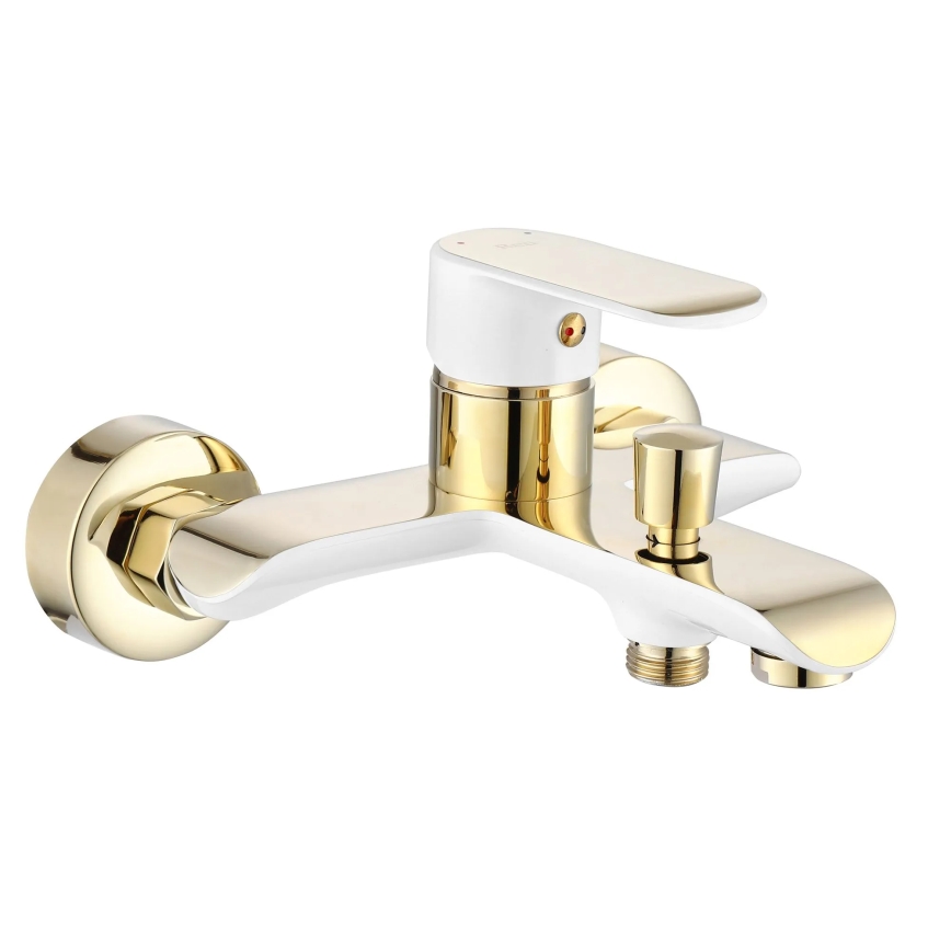 REA-B9932 - BLOOM Bath Set, Matte White/Gold