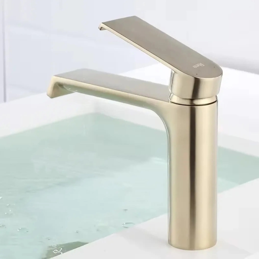 REA-B9969 - HASS 15 cm Brushed Gold Basin Mixer