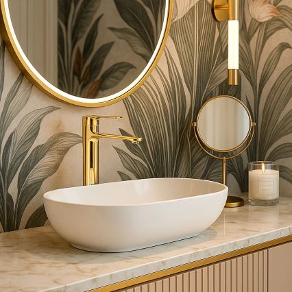 REA-B9983 - STORM 29.5 cm Gold washbasin faucet