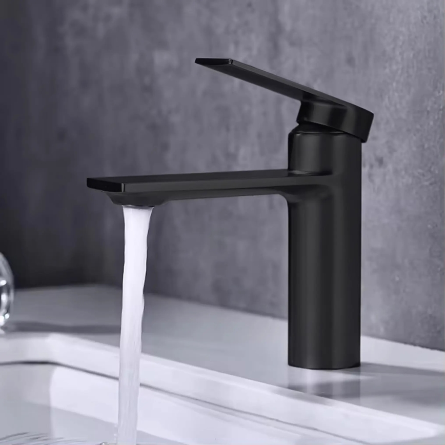 REA-B9986 - STORM 15 cm Matte Black Basin Mixer