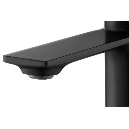 REA-B9986 - STORM 15 cm Matte Black Basin Mixer