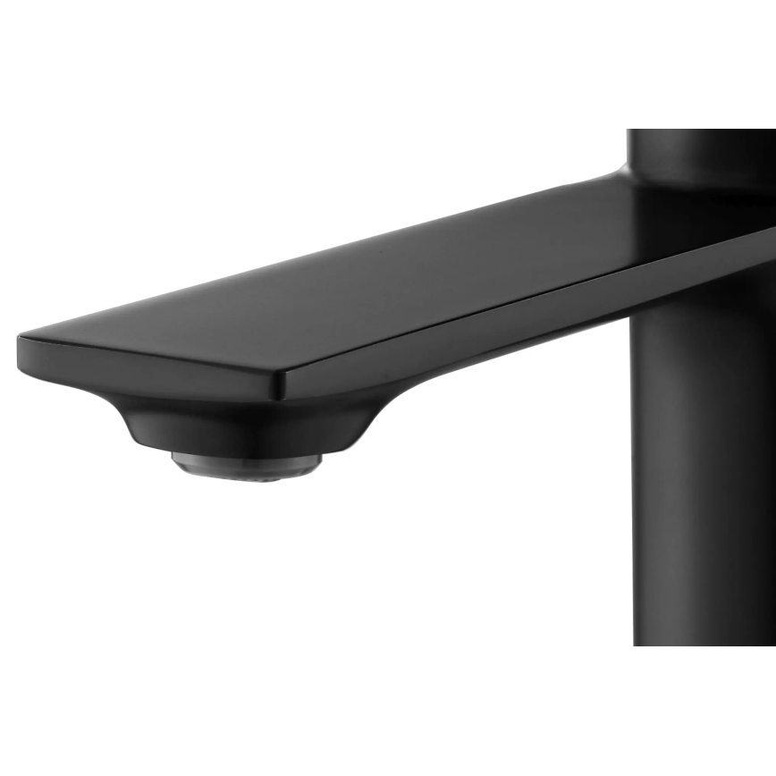 REA-B9986 - STORM 15 cm Matte Black Basin Mixer