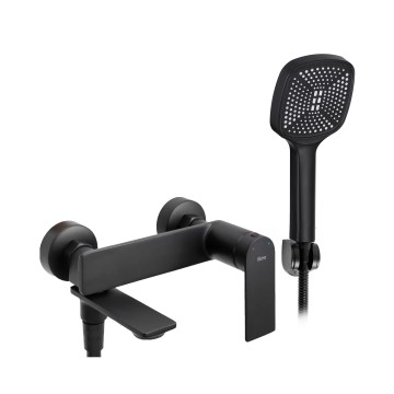 REA-B9989 - STORM Matte Black Bathtub Set