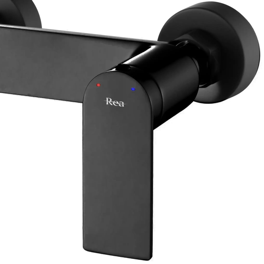 REA-B9989 - STORM Matte Black Bathtub Set