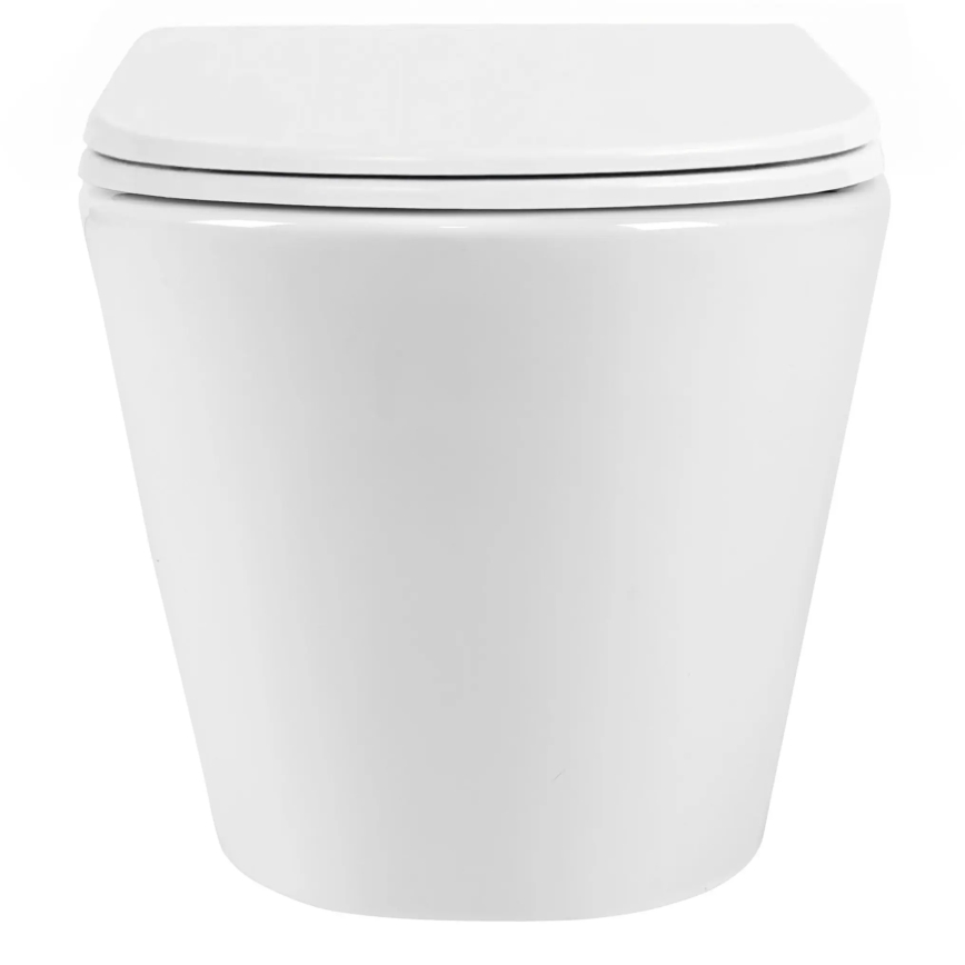 REA-C6800 - Wall-hung toilet with TITO TORNADO RIMLESS toilet seat, ceramic/white