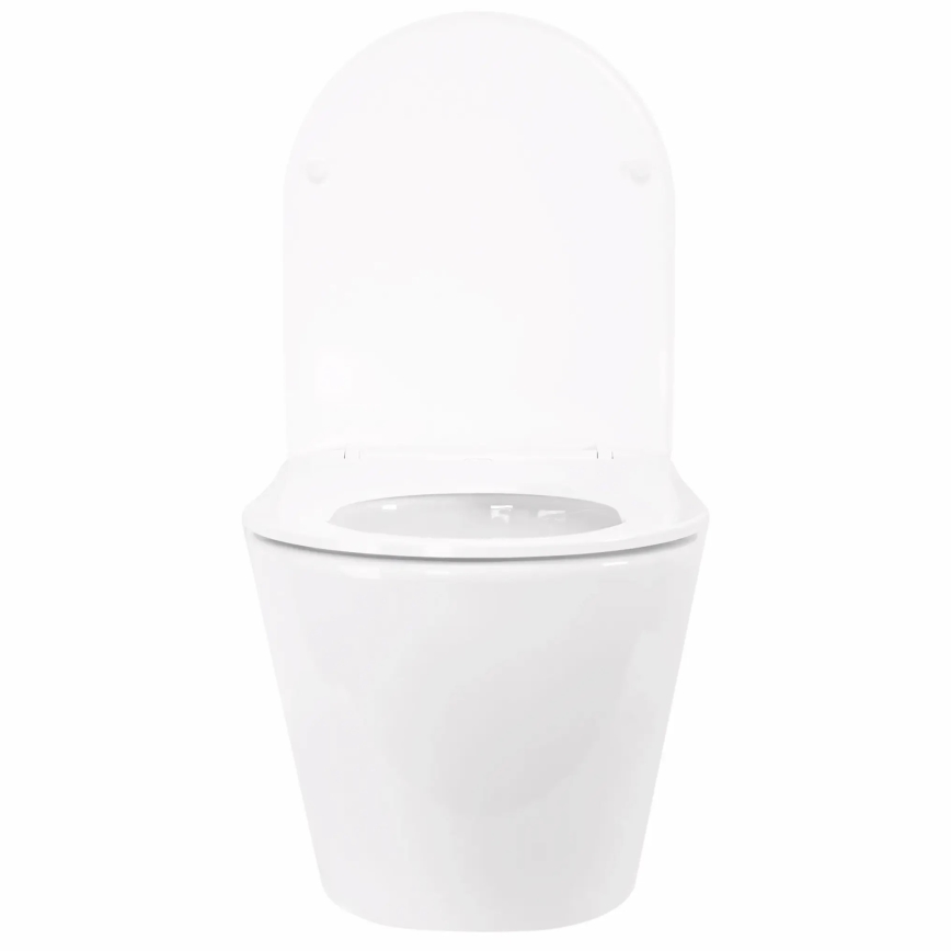 REA-C6800 - Wall-hung toilet with TITO TORNADO RIMLESS toilet seat, ceramic/white