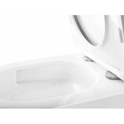 REA-C6800 - Wall-hung toilet with TITO TORNADO RIMLESS toilet seat, ceramic/white