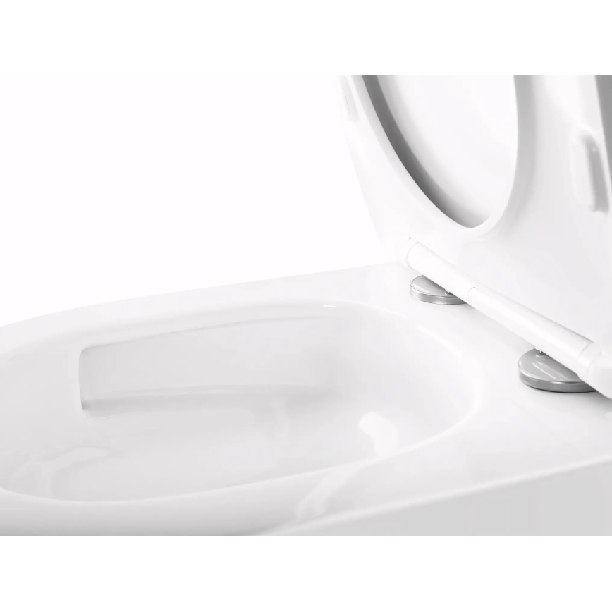 REA-C6800 - Wall-hung toilet with TITO TORNADO RIMLESS toilet seat, ceramic/white
