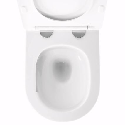 REA-C6800 - Wall-hung toilet with TITO TORNADO RIMLESS toilet seat, ceramic/white