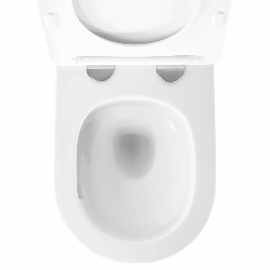 REA-C6800 - Wall-hung toilet with TITO TORNADO RIMLESS toilet seat, ceramic/white