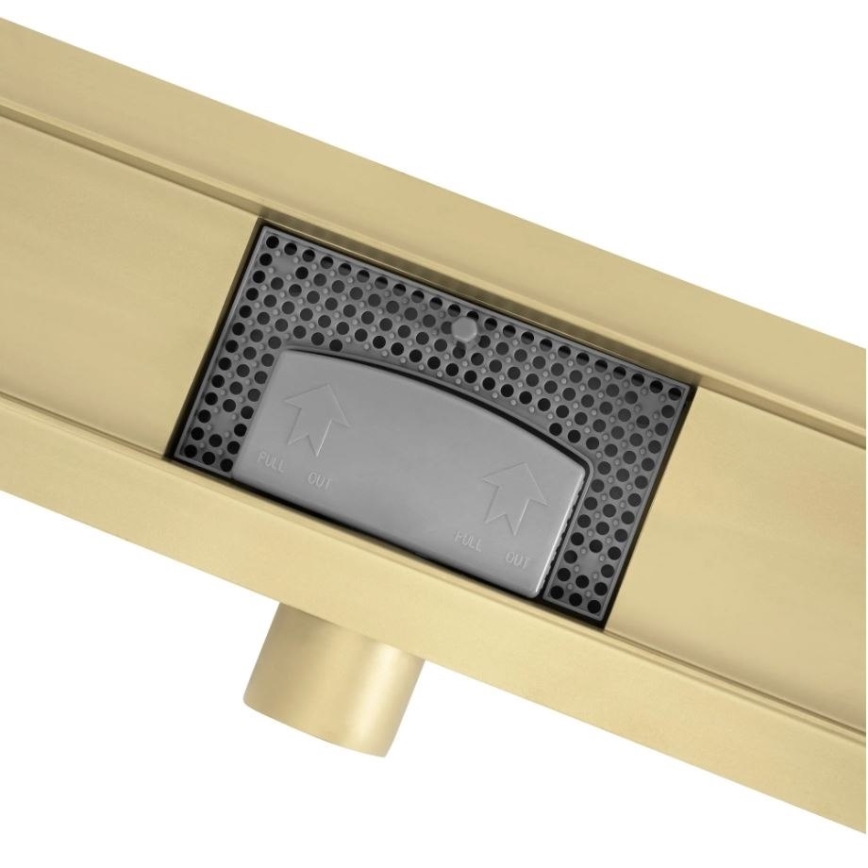 REA-G2562 - NEOX 70 cm Stainless Steel/Gold Linear Drain
