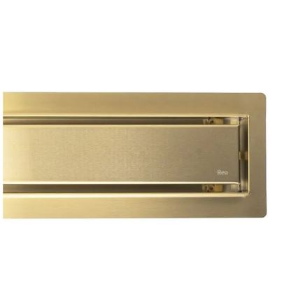 REA-G2703 - NEOX PRO 80 cm stainless steel linear shower drain, brushed gold finish