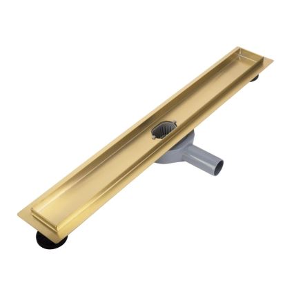 REA-G2704 - NEOX PRO 90 cm Linear Shower Drain, Stainless Steel/Brushed Gold