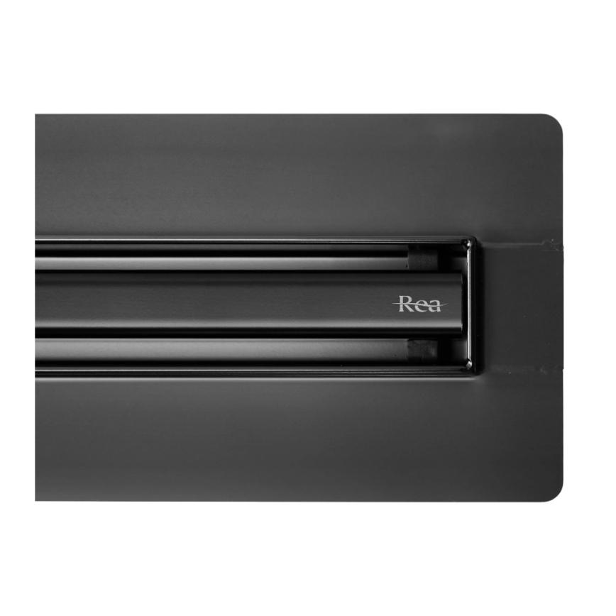 REA-G2710 - NEOX SLIM 80 cm stainless steel/black linear drain