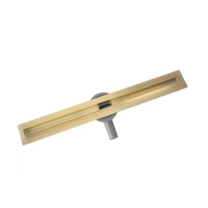 REA-G2714 - NEOX SLIM 70 cm Stainless Steel Linear Drain, Brushed Gold