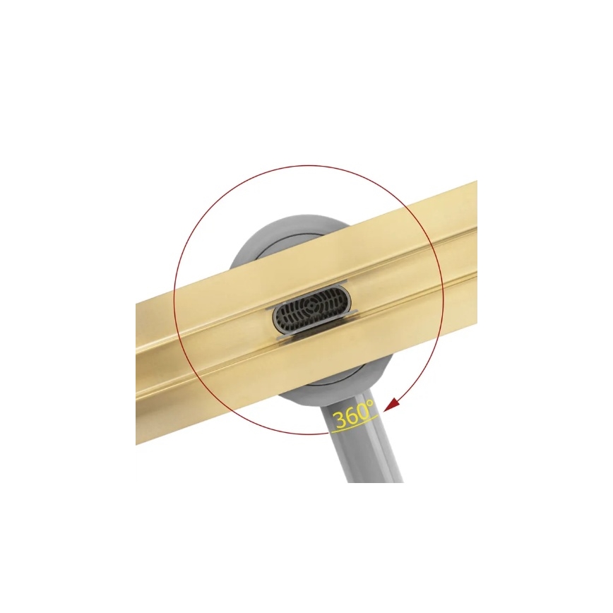 REA-G2714 - NEOX SLIM 70 cm Stainless Steel Linear Drain, Brushed Gold