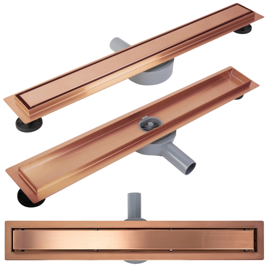 REA-G4800 - NEOX PRO 60 cm brushed copper linear drain