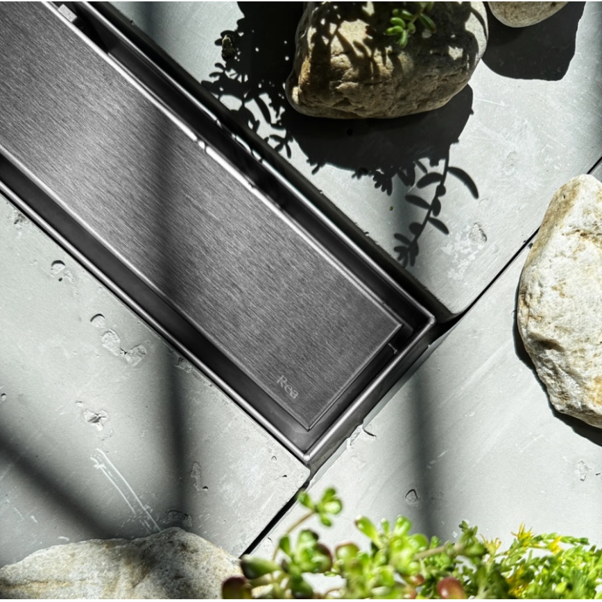 REA-G5807 - NEOX PRO 60 cm Stainless Steel Drain Channel