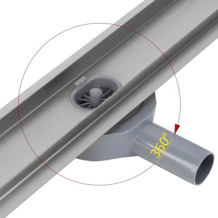 REA-G5810 - NEOX PRO 90 cm Nickel Linear Drain