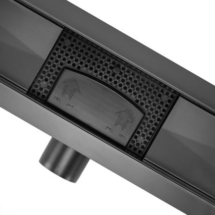 REA-G6605 - PURE NEOX 100 cm Matte Black Linear Shower Drain