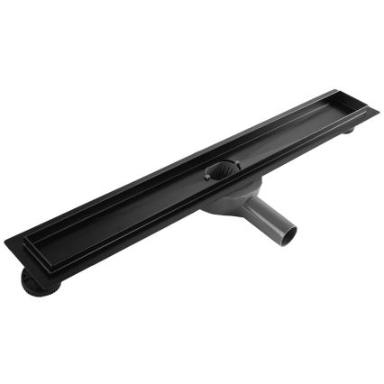 REA-G7802 - NEOX PRO 70 cm linear shower drain, stainless steel/black