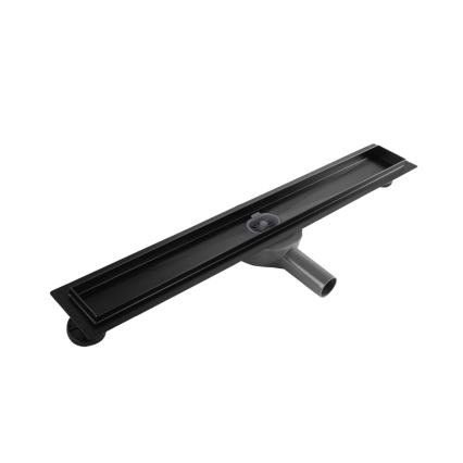 REA-G7802 - NEOX PRO 70 cm linear shower drain, stainless steel/black