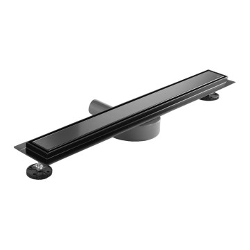 REA-G7803 - NEOX PRO 80 cm Stainless Steel/Black Linear Drain