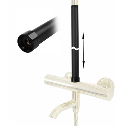 REA-K0880 - Extension bar for shower/bath set 51,5 cm matte black