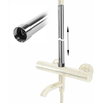 REA-K0881 - Extension bar for shower/bath set, 51.5 cm, polished chrome