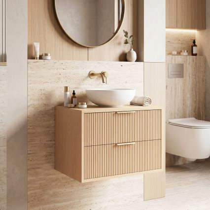 REA-M0408 - MONO Wall-mounted Under-sink Bathroom Cabinet 60x47 cm, Beige