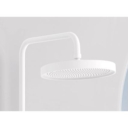 REA-P0353 - FAREL Matte White Shower Set with Mixer Tap