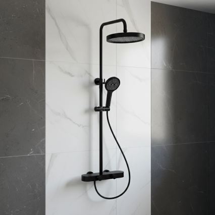 REA-P0360 - CREO shower set with mixer in matte black