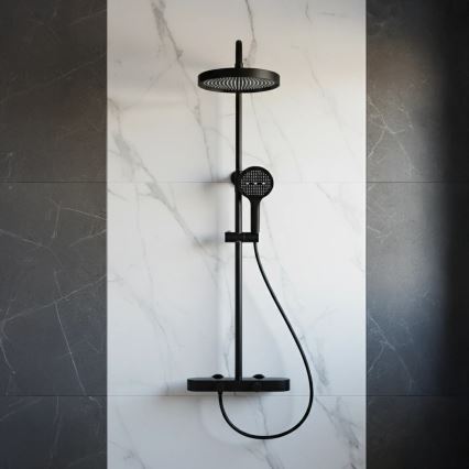 REA-P0360 - CREO shower set with mixer in matte black