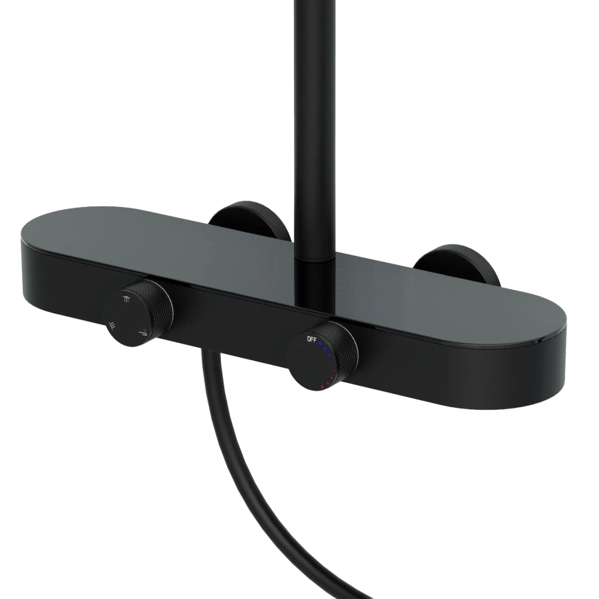 REA-P0360 - CREO shower set with mixer in matte black