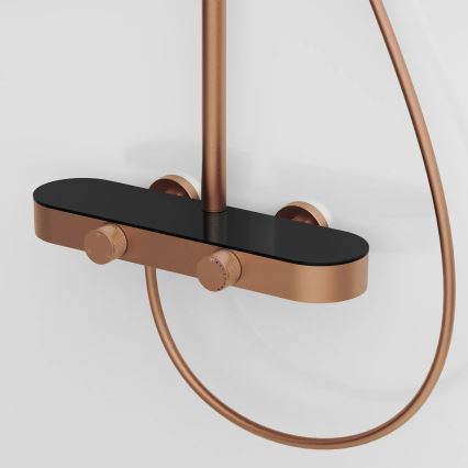 REA-P0362 - CREO Shower Set with Mixer, Brushed Copper