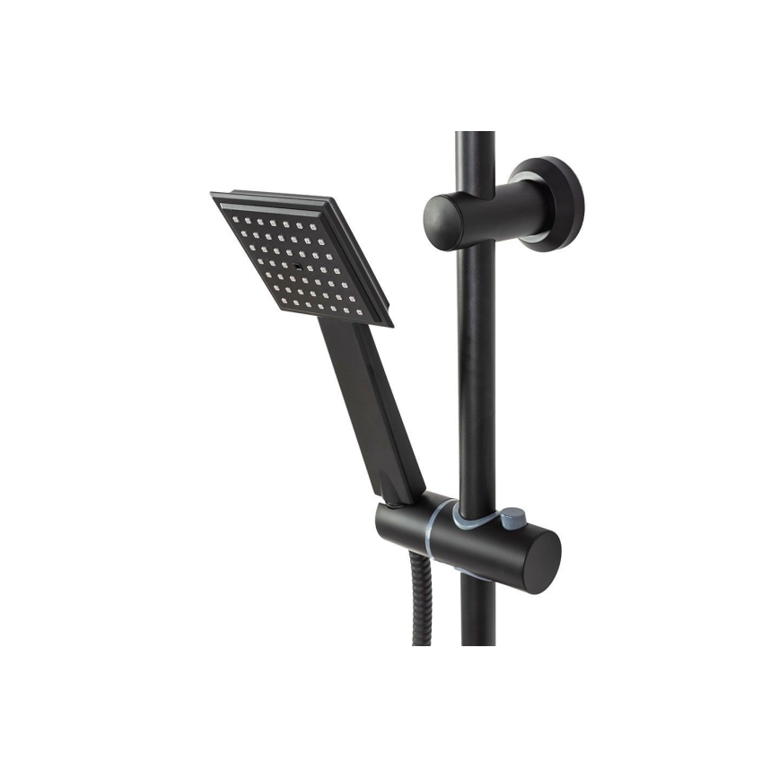 REA-P0636 - BRAVO Matte Black Shower Set