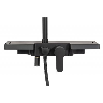 REA-P0636 - BRAVO Matte Black Shower Set with Mixer