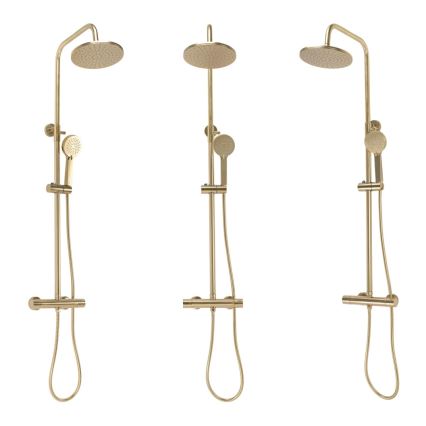 REA-P2323 - PAROT Thermostatic Shower Set, Brushed Gold